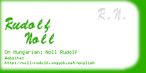 rudolf noll business card